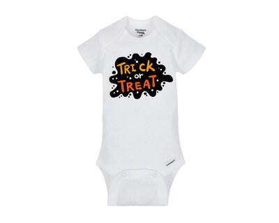 Trick or Treat Halloween themed baby Onesie® bodysuit and Toddler shirts size 0-24 Month and 2T-5T - image1
